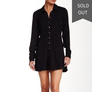 Free people black polka dot dress